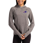 Cutter & Buck Women's Primary Logo Adapt Knit Recycled Raglan Pullover Hoodie - Buffalo Bills Hoodies