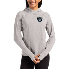 Cutter & Buck Women's Primary Logo Adapt Knit Recycled Raglan Pullover Hoodie - Las Vegas Raiders Hoodies