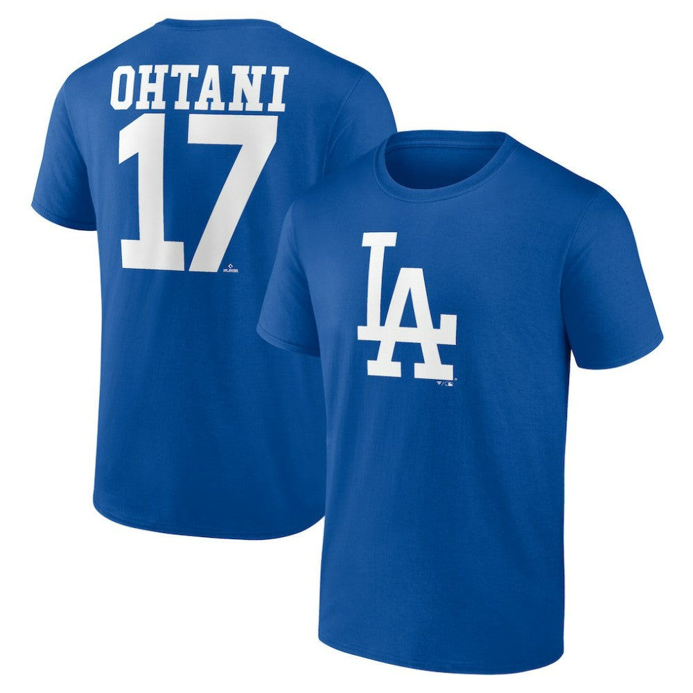 Royal Shohei Ohtani Los Angeles Dodgers Player Name & Number T-Shirt