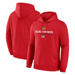 NHL Chicago Blackhawks Fanatics Centennial Fleece Pullover Hoodie
