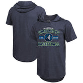 Minnesota Timberwolves Majestic Threads Tri-Blend Hoodie T-Shirt