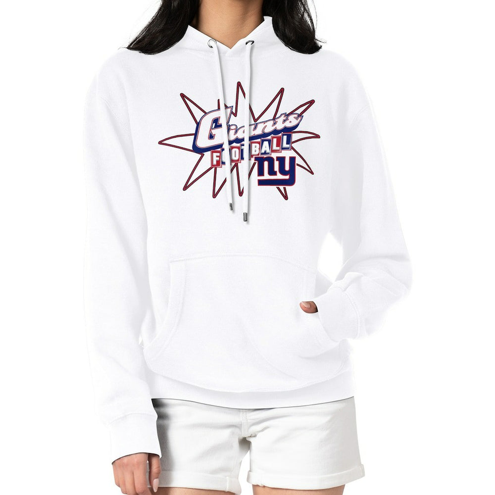 Starter Women's Drive-In Sign Pullover Hoodie - New York Giants Hoodies