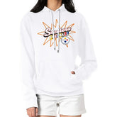 Starter Women's Drive-In Sign Pullover Hoodie - Pittsburgh Steelers Hoodies