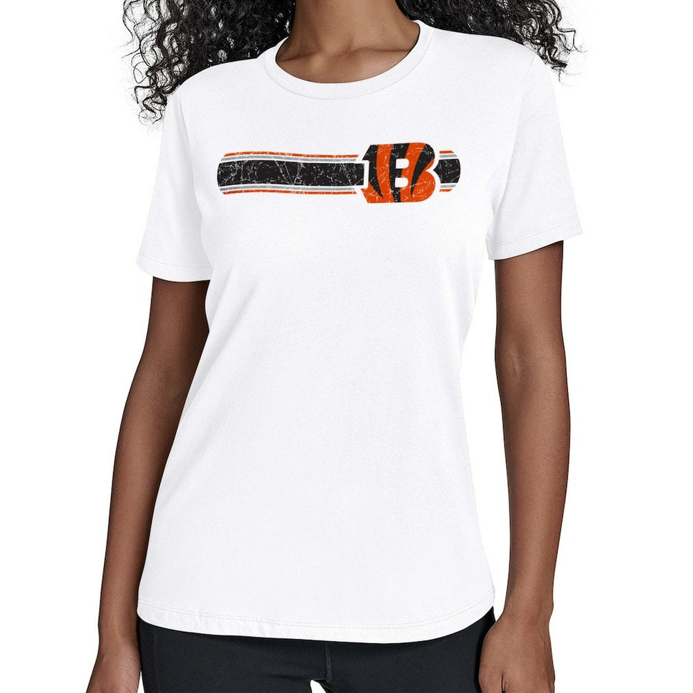 Starter Women's Team Stripe T-Shirt - Cincinnati Bengals T-shirts