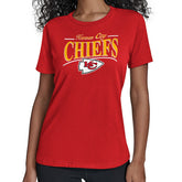 Starter Women's Arch Stripe T-Shirt - Kansas City Chiefs T-shirts