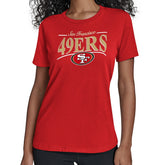Starter Women's Arch Stripe T-Shirt - San Francisco 49ers T-shirts