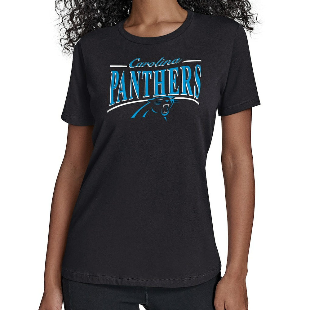 Starter Women's Arch Stripe T-Shirt - Carolina Panthers T-shirts
