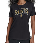 Starter Women's Arch Stripe T-Shirt - New Orleans Saints T-shirts