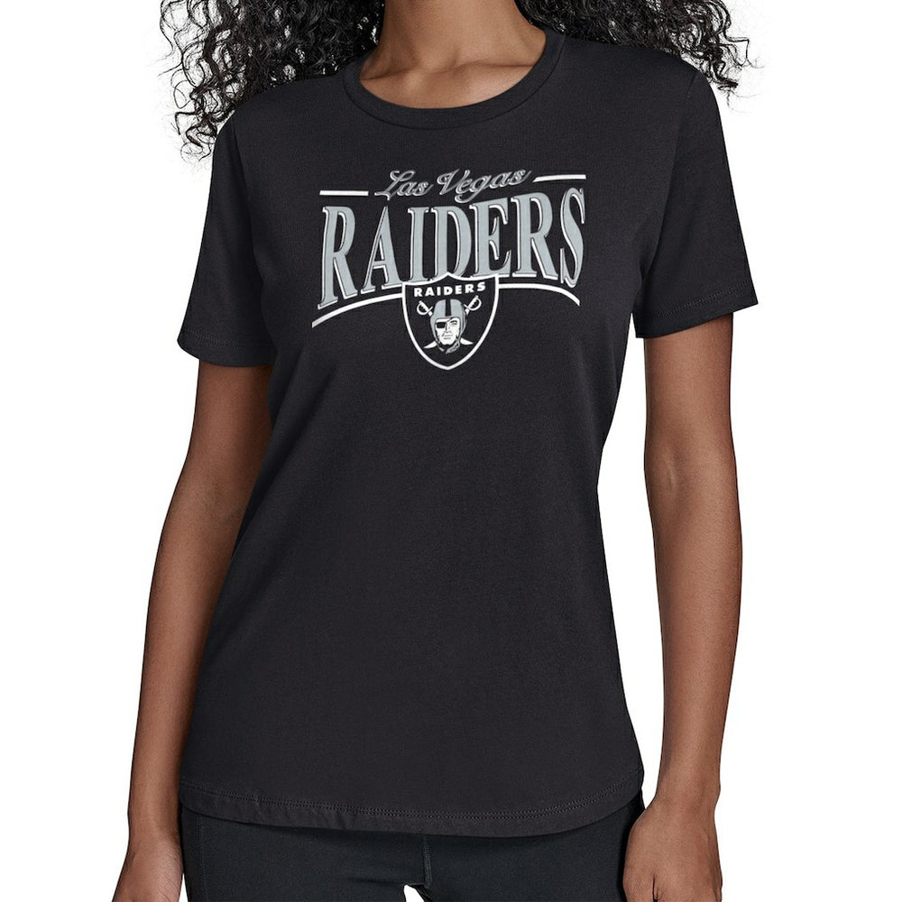 Starter Women's Arch Stripe T-Shirt - Las Vegas Raiders T-shirts
