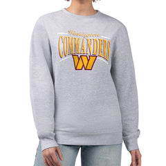 Starter Women's Arch Stripe Fleece Pullover Sweatshirt - Washington Commanders Pullover