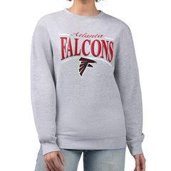 Starter Women's Arch Stripe Fleece Pullover Sweatshirt - Atlanta Falcons Pullover