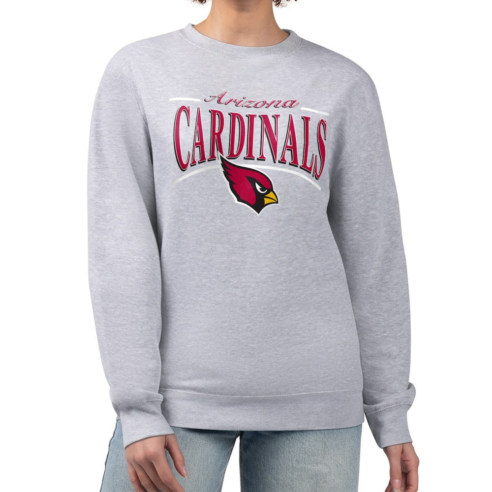 Starter Women's Arch Stripe Fleece Pullover Sweatshirt - Arizona Cardinals Pullover