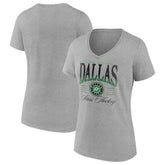NHL Dallas Stars Women's Retro Script V-Neck T-Shirt