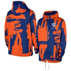 Nike New York Knicks Courtside Club Premium Woven Full-Zip Hooded Jacket