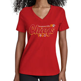 Starter Women's Groovy Script V-Neck T-Shirt - Kansas City Chiefs T-shirts