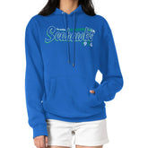 Starter Women's Throwback Groovy Script Pullover Hoodie - Seattle Seahawks Hoodies
