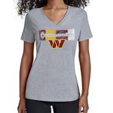 Starter Women's Color Shading V-Neck T-Shirt - Washington Commanders T-shirts