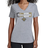 Starter Women's Color Shading V-Neck T-Shirt - New Orleans Saints T-shirts