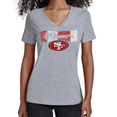 Starter Women's Color Shading V-Neck T-Shirt - San Francisco 49ers T-shirts