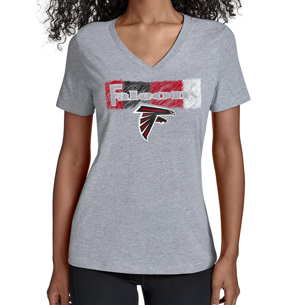 Starter Women's Color Shading V-Neck T-Shirt - Atlanta Falcons T-shirts