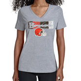 Starter Women's Color Shading V-Neck T-Shirt - Cleveland Browns T-shirts