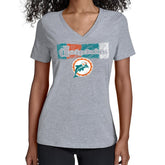 Starter Women's Color Shading V-Neck T-Shirt - Miami Dolphins T-shirts