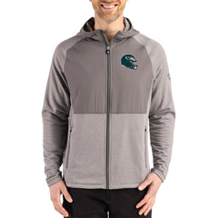 Cutter & Buck Peshastin Eco Fleece Recycled Raglan Full-Zip Tri-Blend Hybrid Jacket - Philadelphia Eagles Jackets