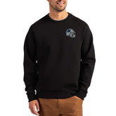 Los Angeles Rams Cutter & Buck Helmet Roam Recycled Raglan Pullover Sweatshirt - Carolina Panthers Pullover