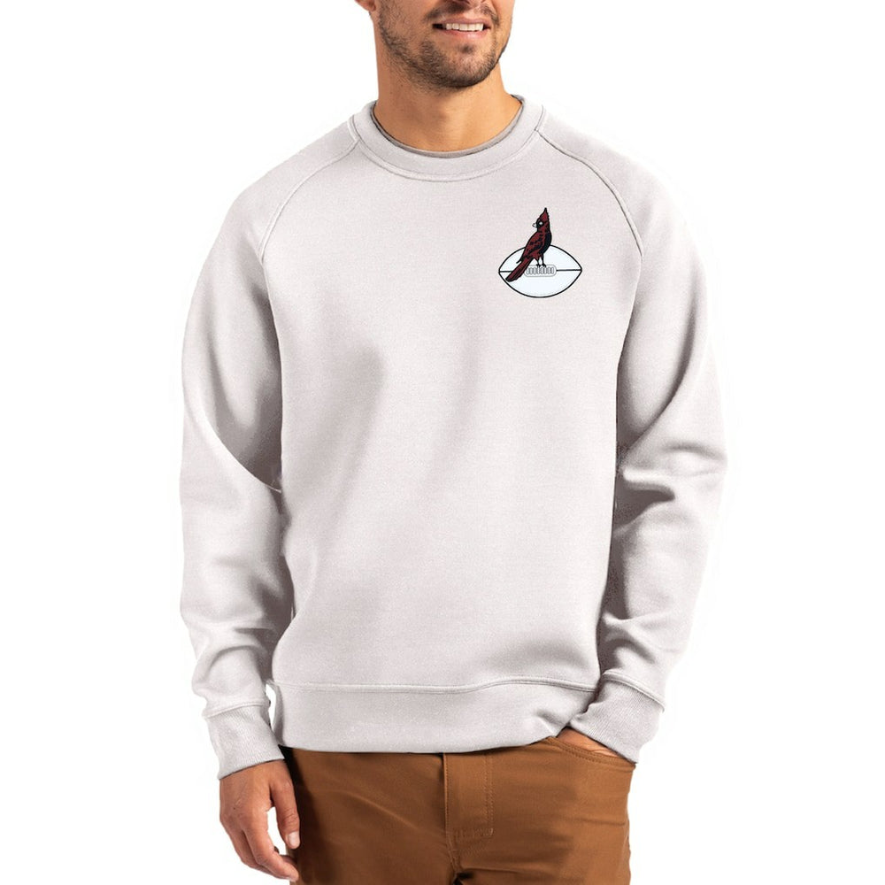 Cutter & Buck Throwback Roam Recycled Raglan Pullover Sweatshirt - Arizona Cardinals Pullover