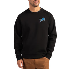 Cutter & Buck Primary Logo Roam Recycled Raglan Pullover Sweatshirt - Detroit Lions Pullover