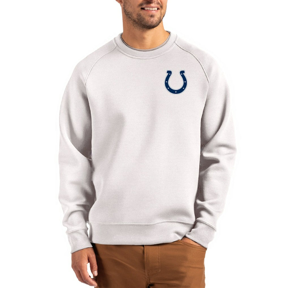Cutter & Buck Primary Logo Roam Recycled Raglan Pullover Sweatshirt - Indianapolis Colts Pullover