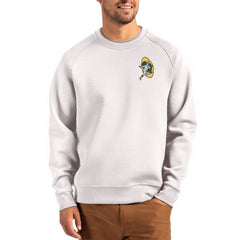 Cutter & Buck Throwback Roam Recycled Raglan Pullover Sweatshirt - Green Bay Packers Pullover
