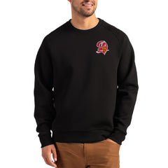 Cutter & Buck Throwback Roam Recycled Raglan Pullover Sweatshirt - Tampa Bay Buccaneers Pullover