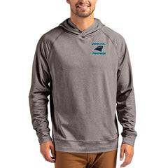 Cutter & Buck Adapt Knit Recycled Raglan Pullover Hoodie - Carolina Panthers Hoodies