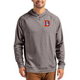 Cutter & Buck Adapt Historic Knit Recycled Raglan Pullover Hoodie - Denver Broncos Hoodies