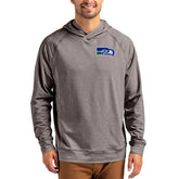 Cutter & Buck Adapt Historic Knit Recycled Raglan Pullover Hoodie - Seattle Seahawks Hoodies