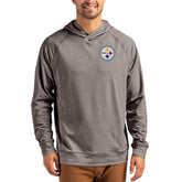 Cutter & Buck Adapt Knit Recycled Raglan Pullover Hoodie - Pittsburgh Steelers Hoodies