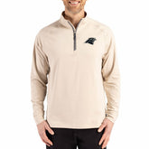 Cutter & Buck Adapt Eco Knit Stretch Recycled Quarter-Zip Pullover - Carolina Panthers Pullover