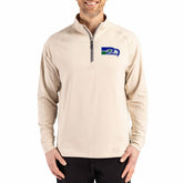 Cutter & Buck Adapt Eco Knit Stretch Recycled Quarter-Zip Pullover - Seattle Seahawks Pullover