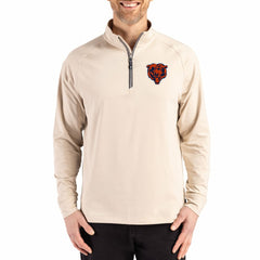 Cutter & Buck Adapt Eco Knit Stretch Recycled Quarter-Zip Pullover - Chicago Bears Pullover