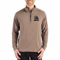 Cutter & Buck Adapt Eco Knit Stretch Recycled Quarter-Zip Pullover - Cleveland Browns Pullover
