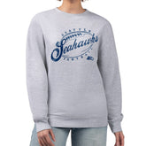 G-III 4Her by Carl Banks Women's Distressed Graphics Fleece Pullover Sweatshirt - Seattle Seahawks Pullover