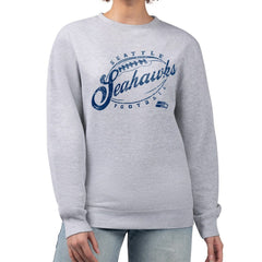 G-III 4Her by Carl Banks Women's Distressed Graphics Fleece Pullover Sweatshirt - Seattle Seahawks Pullover