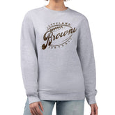 G-III 4Her by Carl Banks Women's Distressed Graphics Fleece Pullover Sweatshirt - Cleveland Browns Pullover