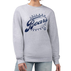 G-III 4Her by Carl Banks Women's Distressed Graphics Fleece Pullover Sweatshirt - Chicago Bears Pullover