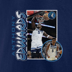 Anthony Edwards Minnesota Timberwolves '90s Player Graphic T-Shirt