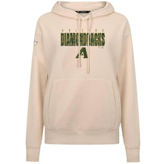 Khaki Arizona Diamondbacks Levelwear Women's Adorn Protect W Pullover Hoodie