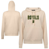 Khaki Kansas City Royals Levelwear Women's Adorn Protect W Pullover Hoodie