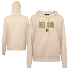 Khaki Boston Red Sox Levelwear Women's Adorn Protect W Pullover Hoodie