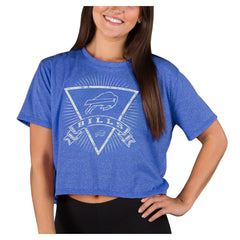 Concepts Sport Women's Quest Knit Crop Top - Buffalo Bills Tops